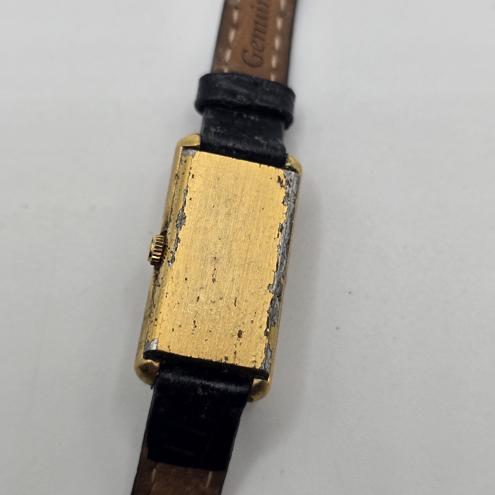 Raymond Weil Gold-Tone Rectangular Dial Watch wit… - image 4